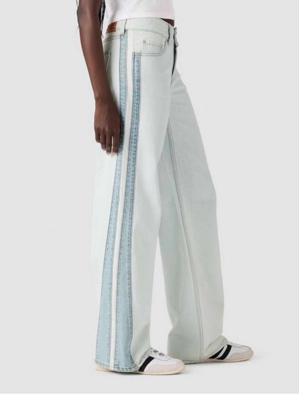 Levi’s stripe hype  Wide Leg loose Jeans - Light Blue